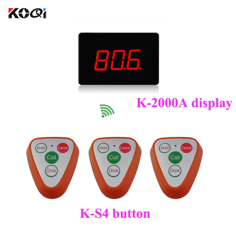 

Cheapest Restaurant smart equipment 1 monitor 30 buzzers Wireless waiter calling button system