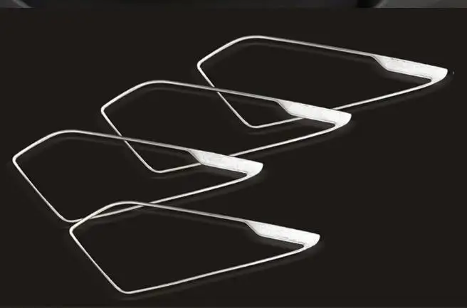 4 шт. нержавеющая дверь автомобиля динамик аудио кольцо Крышка отделка Стайлинг