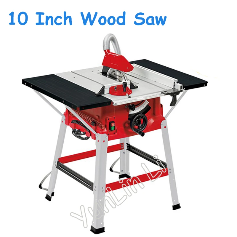 10 Inch Multi-function Working Table Woodworking Saw Table & Sawhorse  Wood Cutting Machine without vacuum cleaner