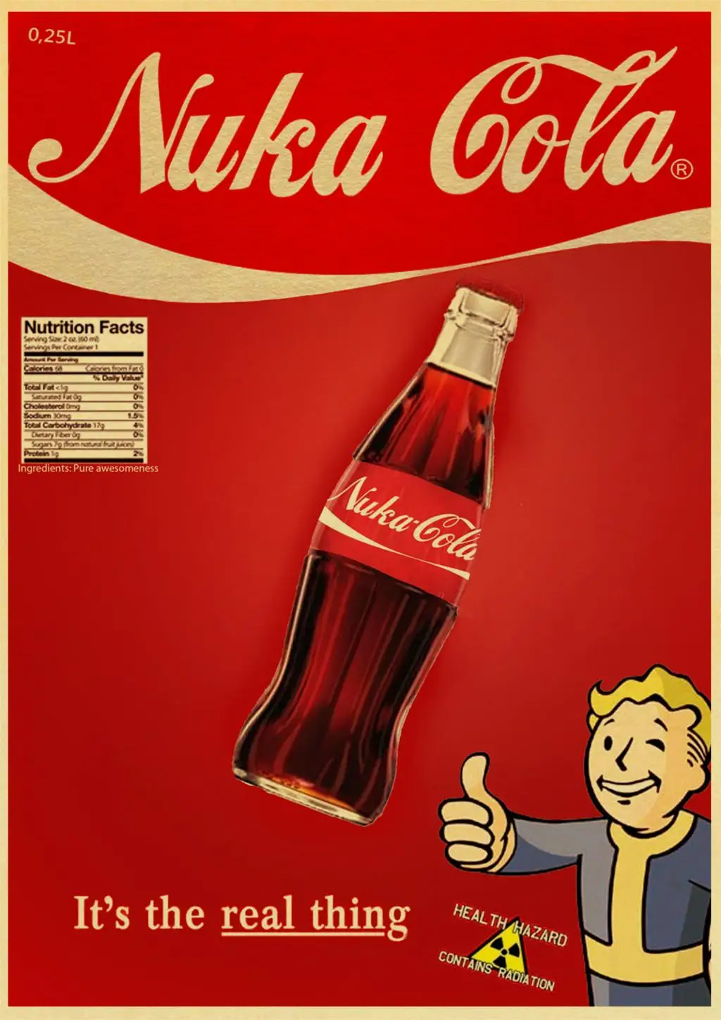 Винтажный бумажный постер Nuka Cola Fallout 2345 настенная живопись украшение для дома 42x30