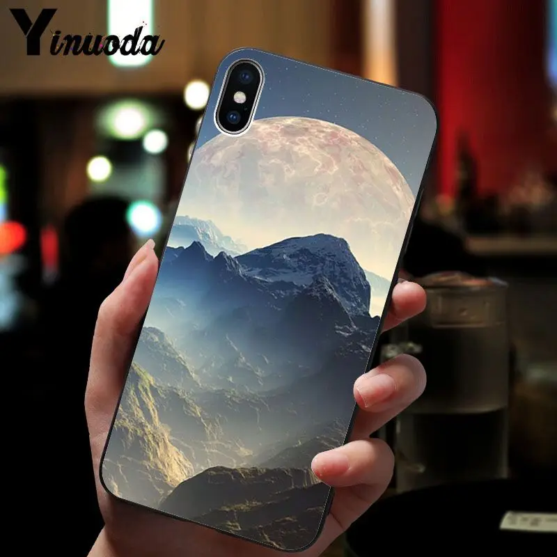 11pro MAX звездное небо Луна ТПУ Мягкий силиконовый чехол для телефона iPhone 6S 6plus 7 7plus 8