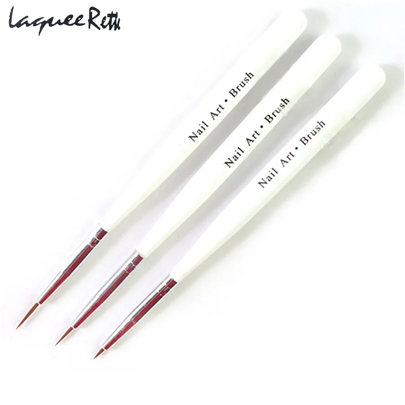 Фирменная Новинка Профессиональный 3 шт. Французский маникюр акрил Дизайн ногтей