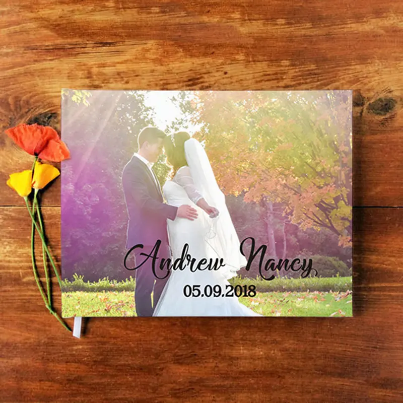 

Personalized Guest Book Custom Wedding Photo Guest Book Mr and Mrs Wedding Album Wedding Guestbook Wedding Party Decor