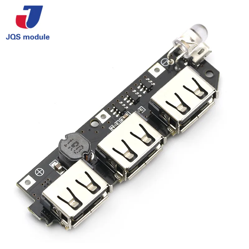 5 в 1A 1.5A 2.1A 3 USB power Bank зарядное устройство монтажная плата Повышающий Модуль