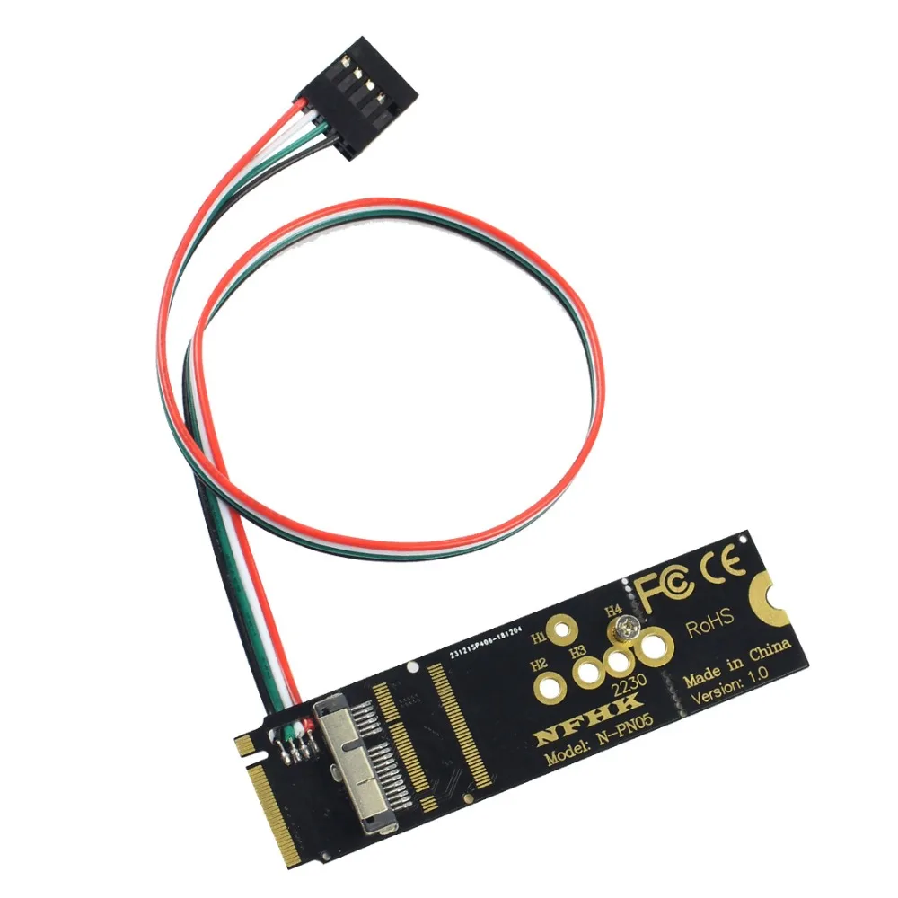BCM94360CS2 6+ 12 Pin Bluetooth Wifi беспроводной модуль карты к NGFF M.2 ключ M PCIe X4 адаптер карты M.2 NGFF конвертер карты
