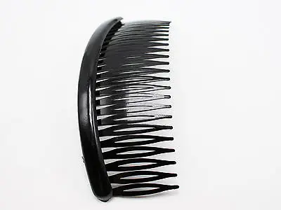 8 черные пластиковые большие заколки для волос с 24 зубцами боковые гребенки