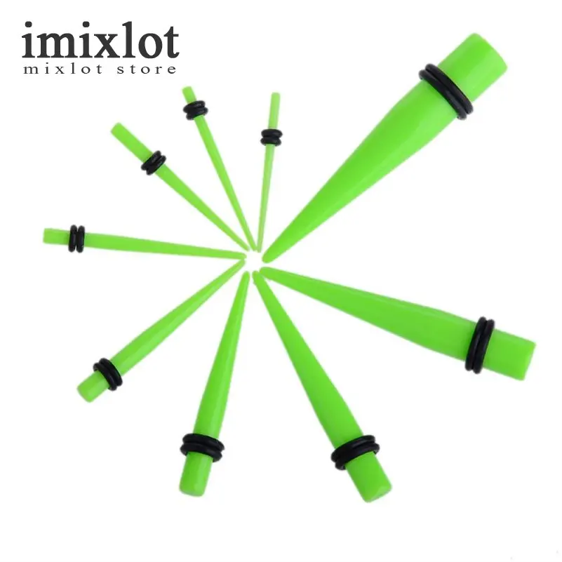 2 шт. акриловые расширители для растягивания мочек ушей пирсинг-конус и вилки