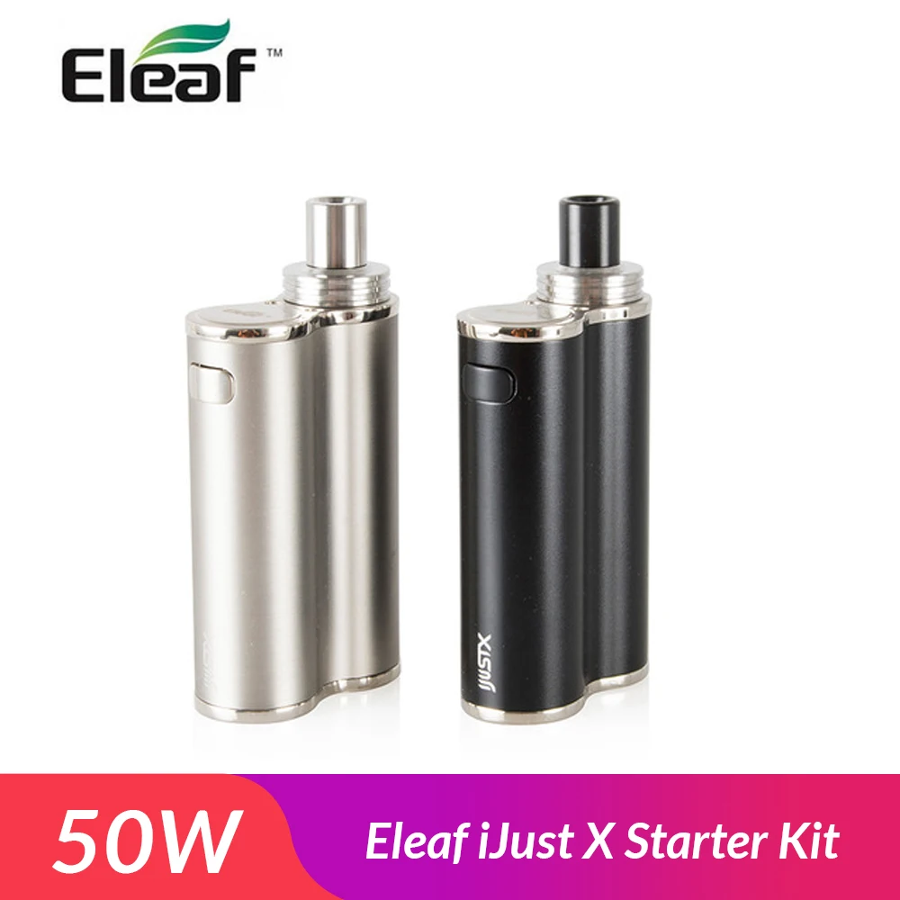 Eleaf iJust X Starter Kit 50 Вт Встроенный аккумулятор 3000 мАч с атомайзером 7 мл электронная