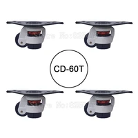 4pcs cd 60t load bearing 250kgpcs level adjustment nylon wheel and triangular plate leveling caster industrial casters jf1562