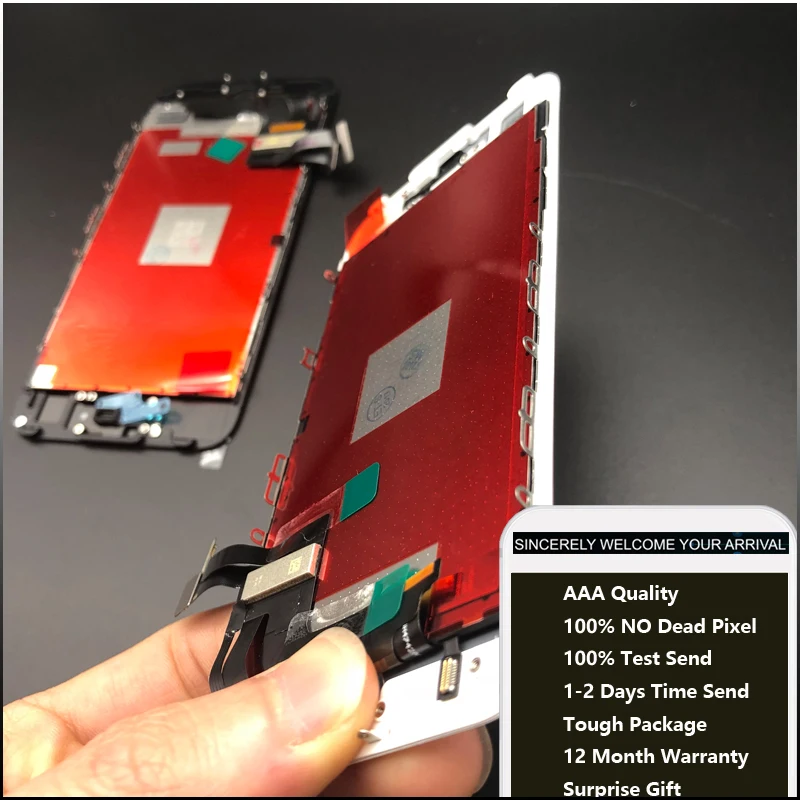 100% тест без пикселей AAA + ЖК дисплей для iPhone X 6s plus 7 PLUS 8 сенсорный дигитайзер полный