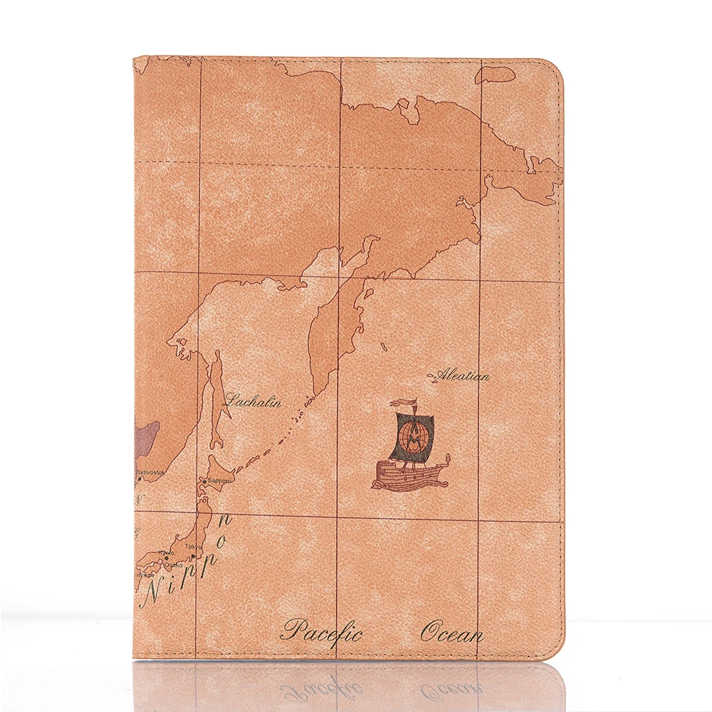 Кожаный смарт чехол с картой мира для iPad 10 5 2019 PU кожаный Air 3 Pro 2017 защитный