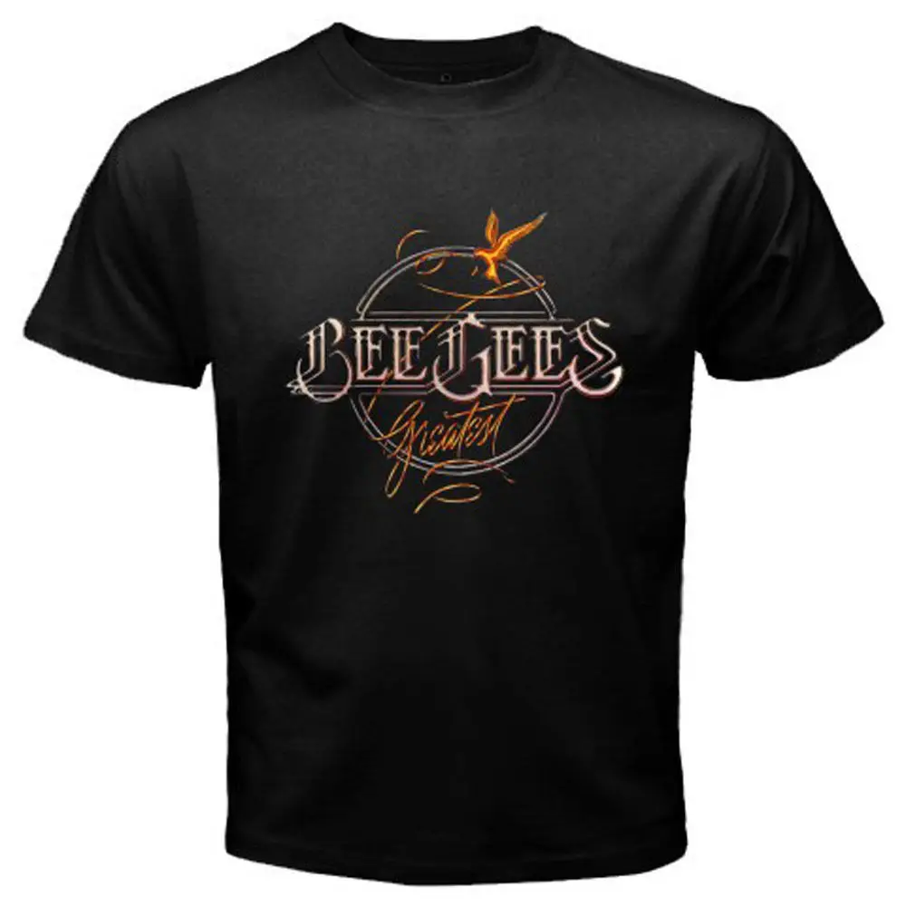 Новый Bee Gees Greatest Hits альбом Pop Rock Для мужчин черный футболка Размеры S 3XL Лето модные
