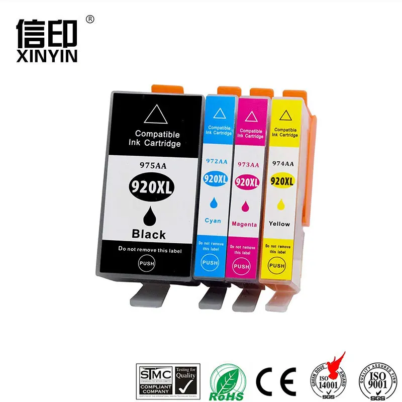Фото XColor 920XL 920 XL совместимый чернильный картридж для HP Officejet 6000 6500 беспроводной 6500A 7000 7500 7500A Совершенно новый с чипом №1