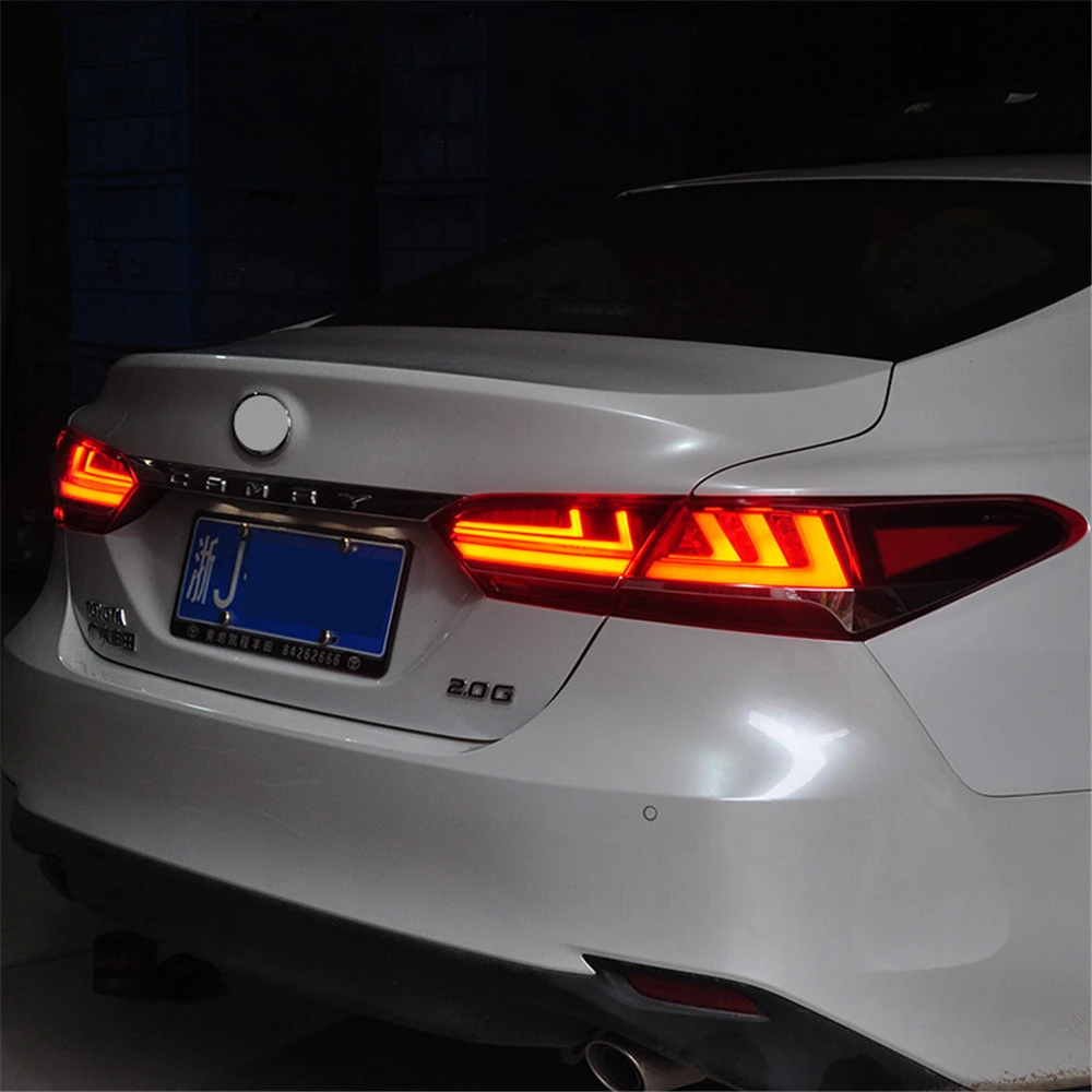 Автомобильная проблесковая 2 шт. для Toyota camry тормоз заднего хода хвост светильник светодиодный фонарь светильник хвост светильник сборки номерной знак лампа заднего вида парковки светильник