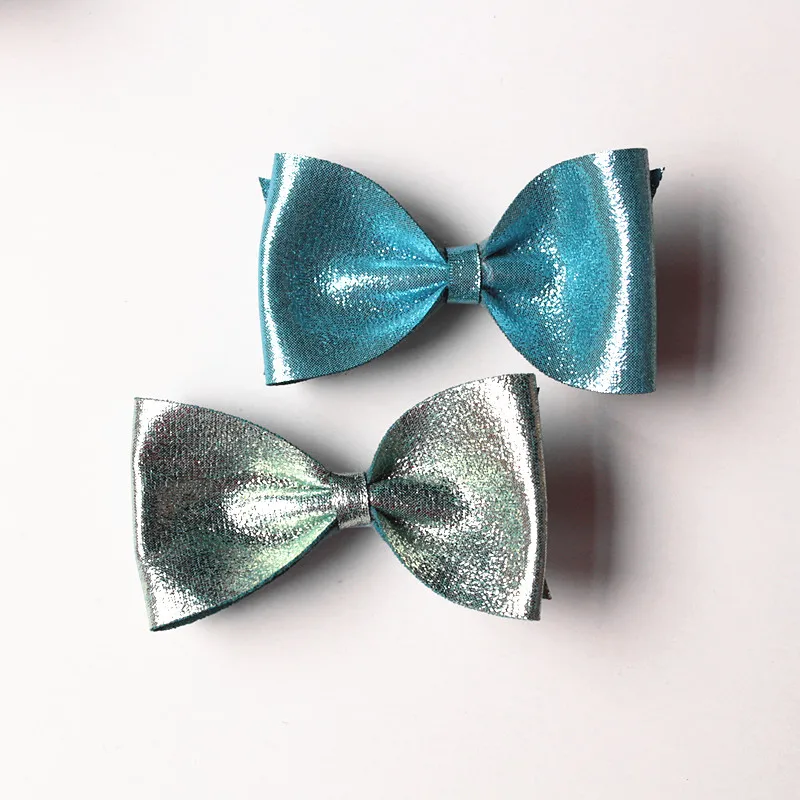 20 шт./лот блестящие фетровые заколки для волос девочек банты с кошачьими ушками