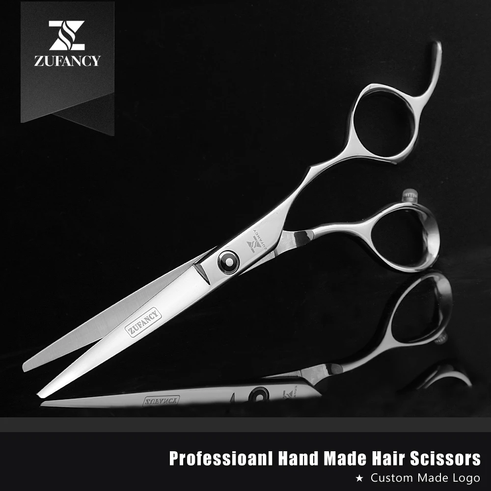 Fast shipped ZUFANCY professional high quality JAPAN 440C 6 inch hair scissors hairdressing cutting&ampthinning barber | Красота и