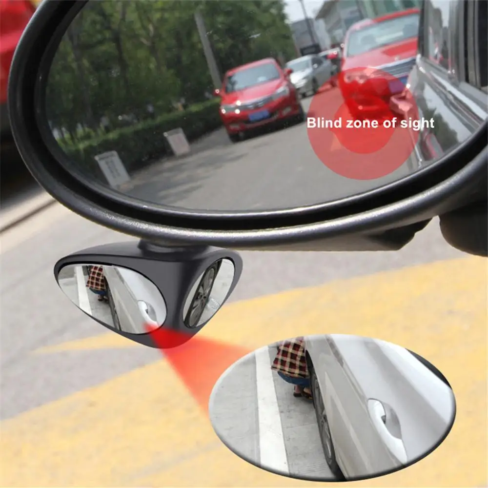 2 в 1 Автомобильное Зеркало для слепых зон с поворотом на 360 градусов | Автомобили и