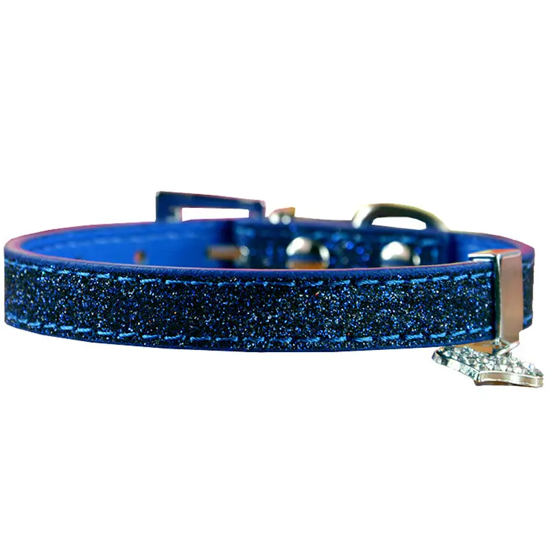 2 размера 7 видов цветов ошейник для собак блестящий кожаный с сердечками щенков и