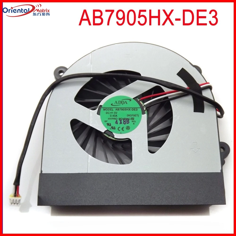 

Бесплатная доставка, Φ 5V 0.40A, вентилятор ЦП для Hasee AB7905HX-DE3 D1 CW67S01 CW67S02, вентилятор охлаждения для ЦП VGA