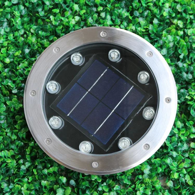 구매 2W 4W 8W 12W 태양 전원 매장 된 빛 지 하 램프 야외 경로 정원 갑판 LED 지상 빛 드라이브 웨이 잔디 조명