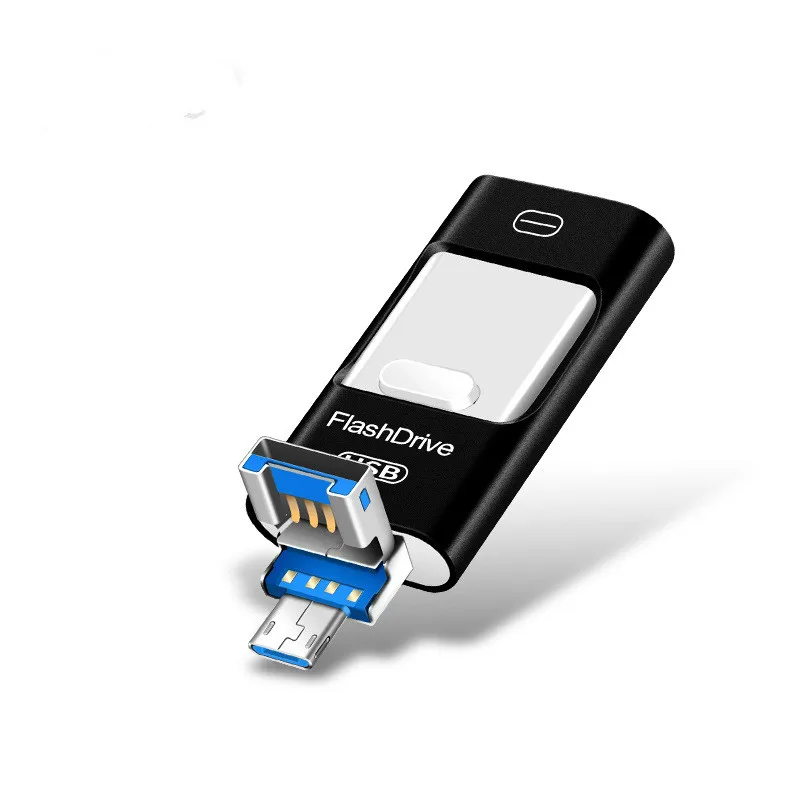 OTG адаптер U диск USB флэш накопитель для Iphone IPad сверкающий Micro Android телефонов 3 0