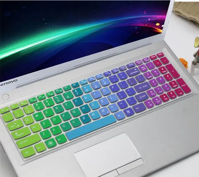 Rainbow Силиконовый защитный чехол для клавиатуры 15,6 дюймов для lenovo Ideapad 700 700-15 700-17 500S-15 Idea pad 700-15ISK - Цвет: Rainbow