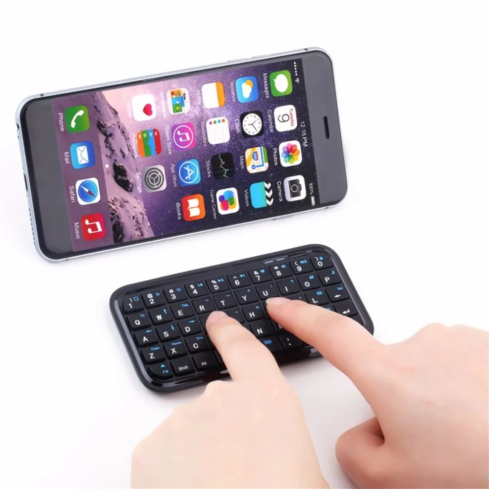 Встроенный литий-ионный аккумулятор мини беспроводная Bluetooth 3 0 клавиатура для iPad