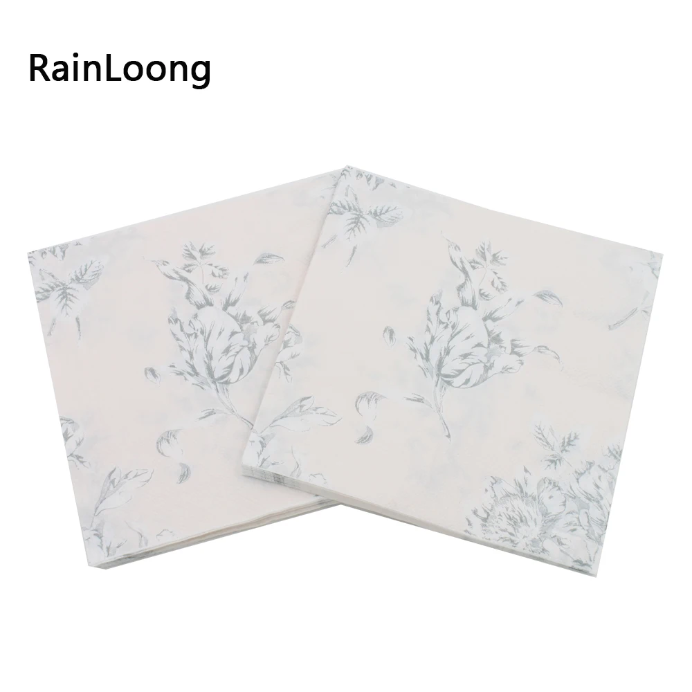 [RainLoong] 2-х слойный с Особенности цветок Бумага салфетка вечерние поставки