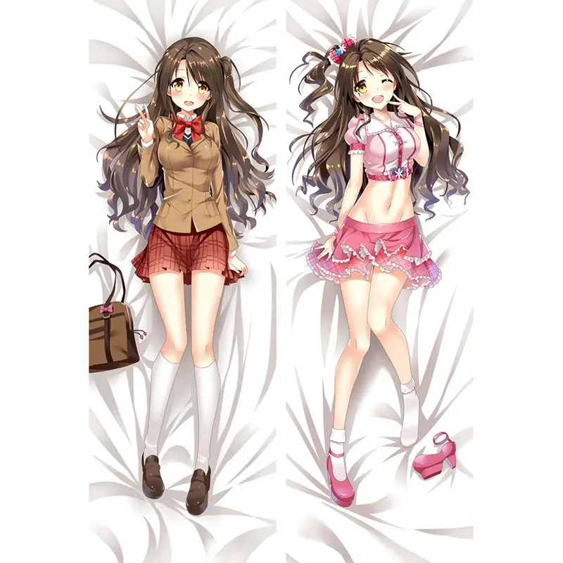 Двусторонний принт молния на заказ полиэстер наволочка аниме Подушка «Dakimakura» чехол