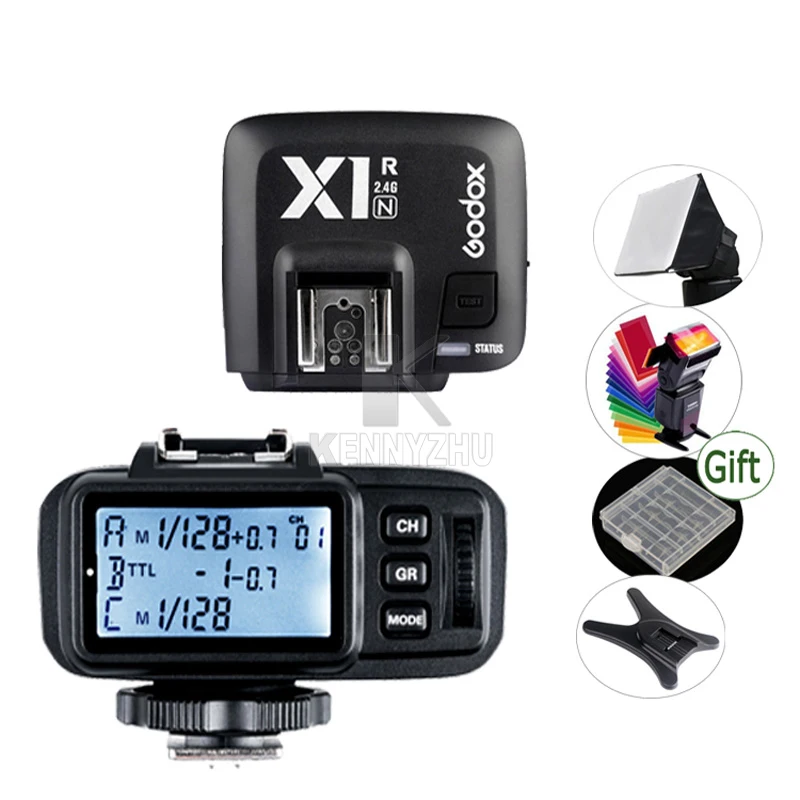 Godox X1N 2 4G i-TTL HSS беспроводной триггерный передатчик вспышки приемник для Nikon D810 D800
