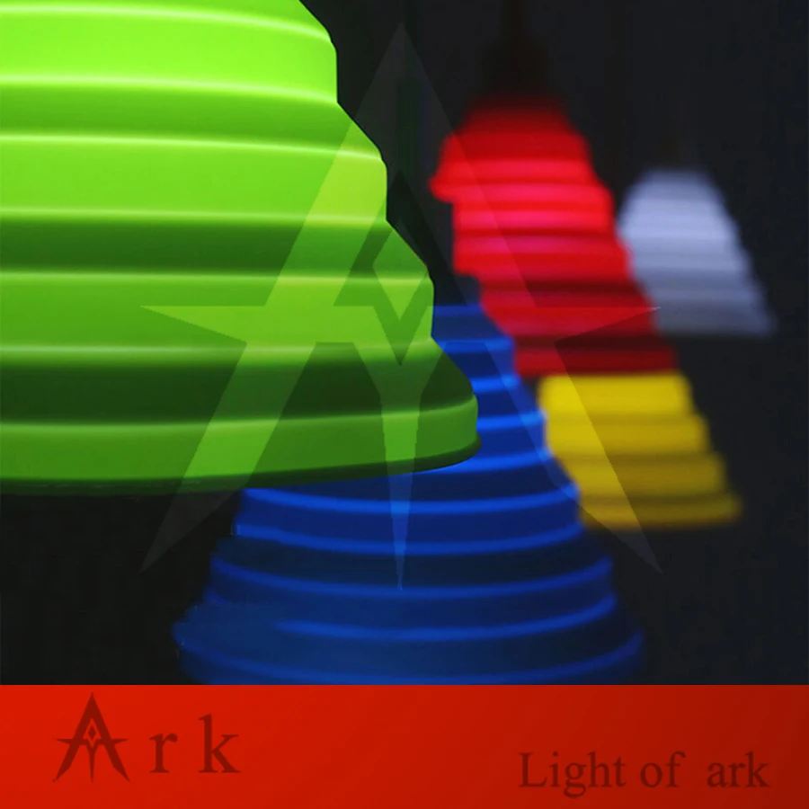 Новинка Красочные подвесные светильники из силикагеля для бара ресторана