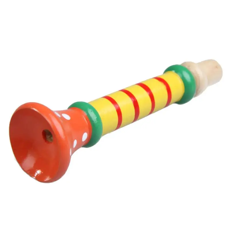 Деревянная труба Buglet Hooter Bugle Toys дети красочные трубы Toy Дети музыкальный