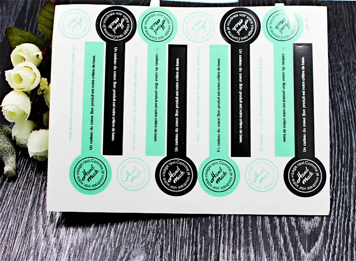 12 шт./лист в форме ленты значки на палочке стикеры из крафтовой бумаги ярлыки