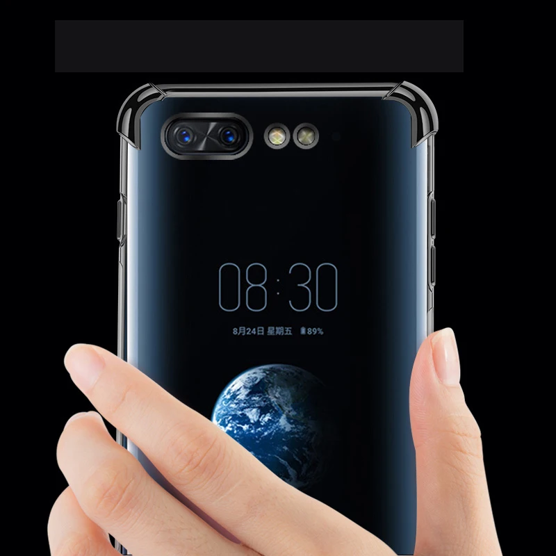 Чехол для ZTE Nubia X 6 26 '✽ лазерная подушка безопасности с металлическим