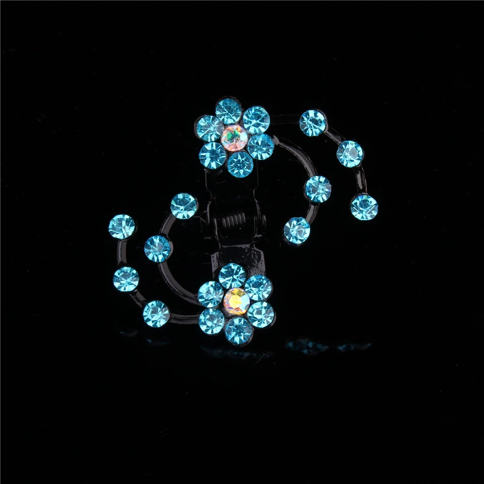 Женский зажим для волос AWAYTR 6 шт./Лот Блестящий Изысканный цветок сливы со