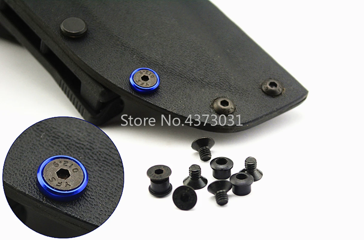 4 шт. винты Чикаго карманные складные ножны из нержавеющей стали для ножа со