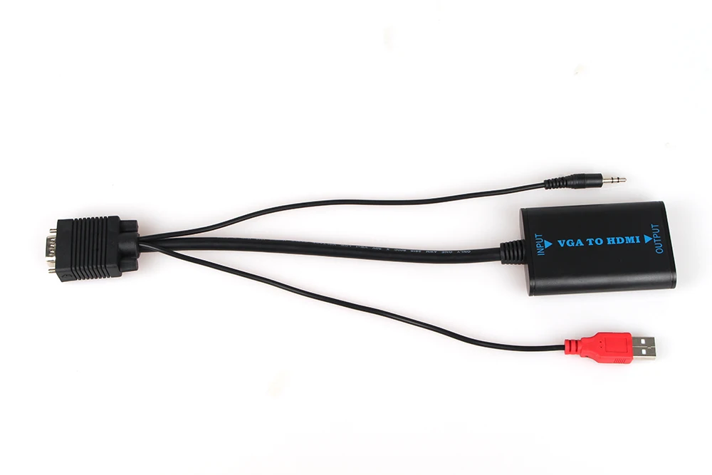 HOTNOW преобразователь из VGA в hdmi + аудио конвертер Кабель vga2hdmi адаптер для hdtv pc|vga to|vga