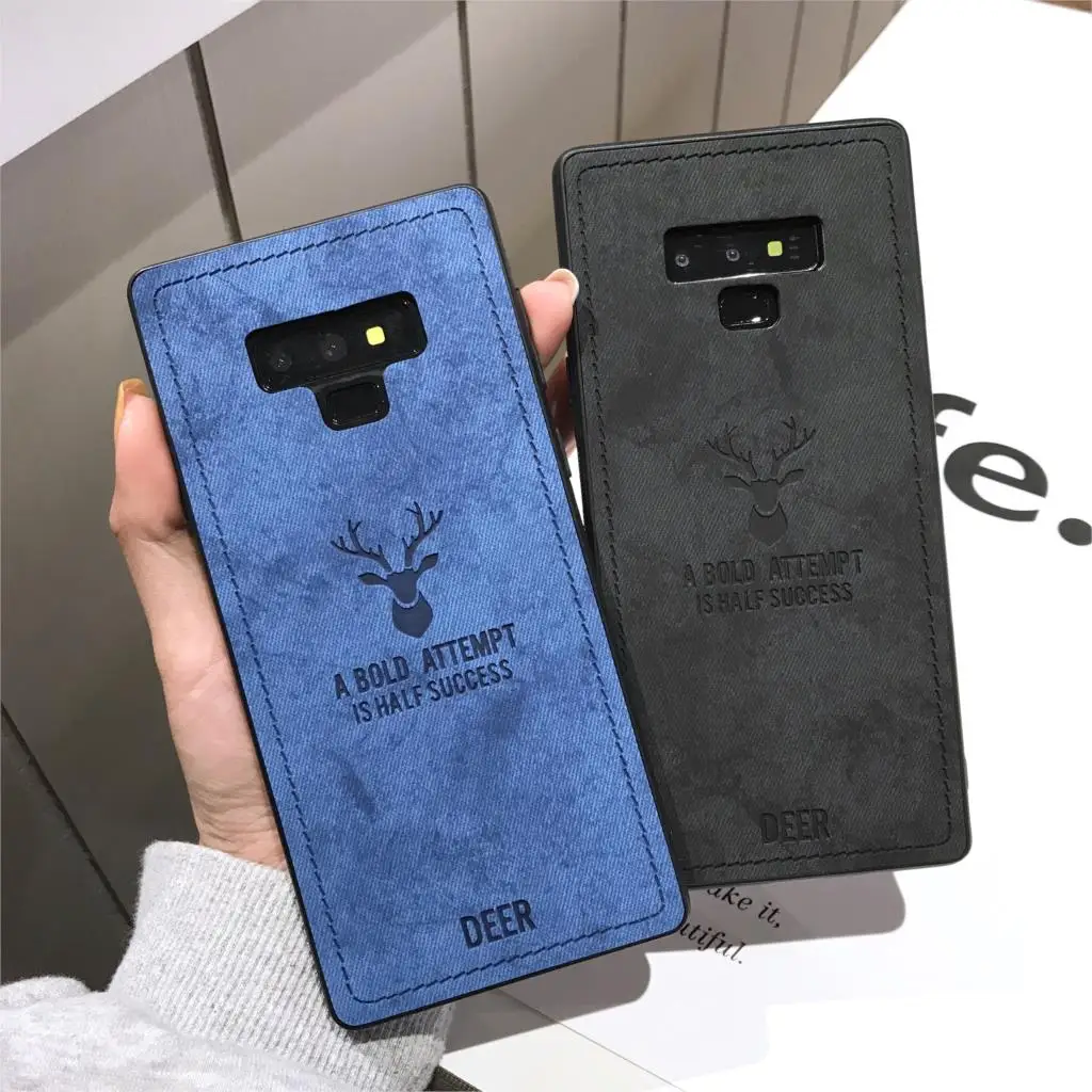 Для samsung Galaxy Note 9 Mate 8 крышка Роскошные олень тряпичный чехол кожаный Fundas M10 M20 S10 S10E