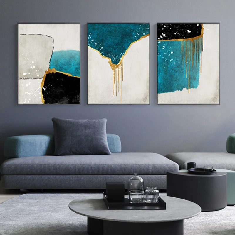 

Nordic Modern Abstract Canvas Paintings Creative Watercolor Poster Print Minimalist Wall Art Pictures Living Room Hotel Decor
