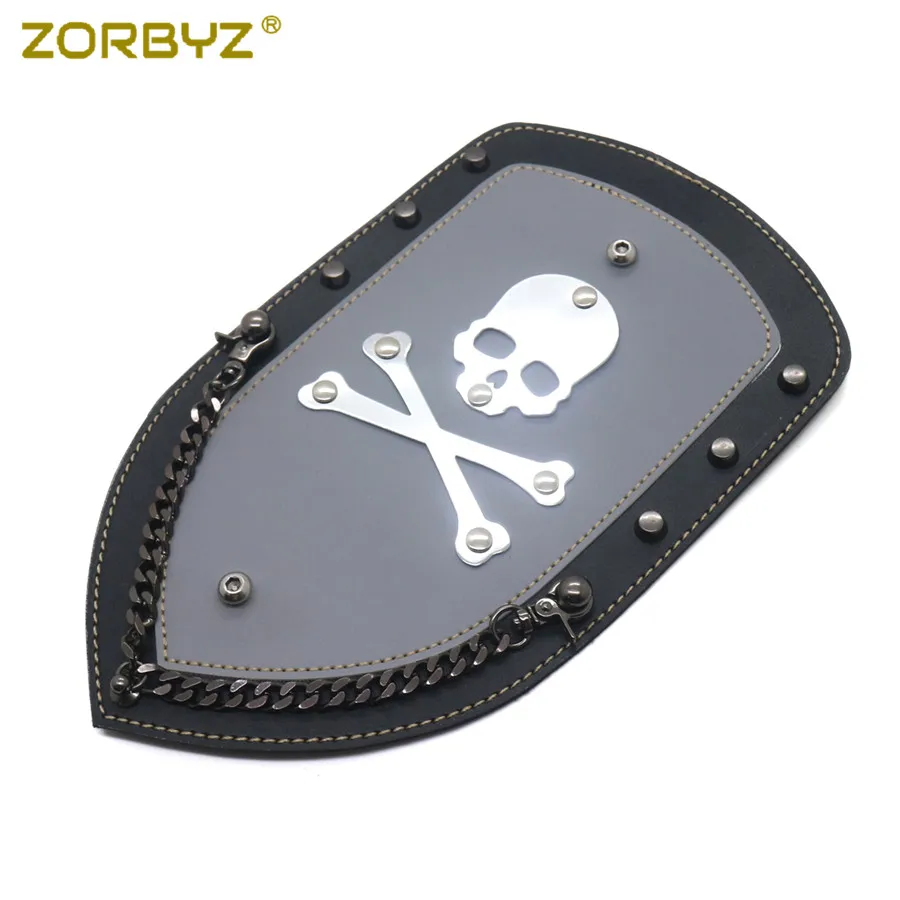 ZORBYZ Мотоцикл Череп искусственная кожа равнина заднее крыло нагрудник подходит