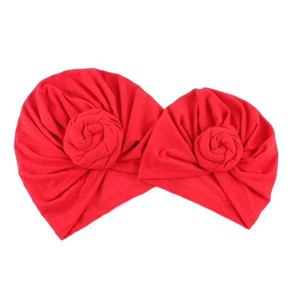 1 Set Red Nachakaite/одинаковая шапка для мамы и дочки; модный однотонный связанный шарф; накидка; головной убор для мамы и дочки - Цвет: 1 Set Red