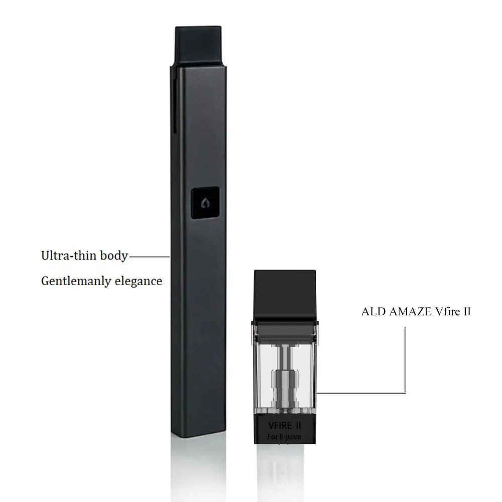 Оригинальный Vape Pen ALD AMAZE Vfire all-in-one 500 мАч комплект испаритель с 3 шт Форсунка