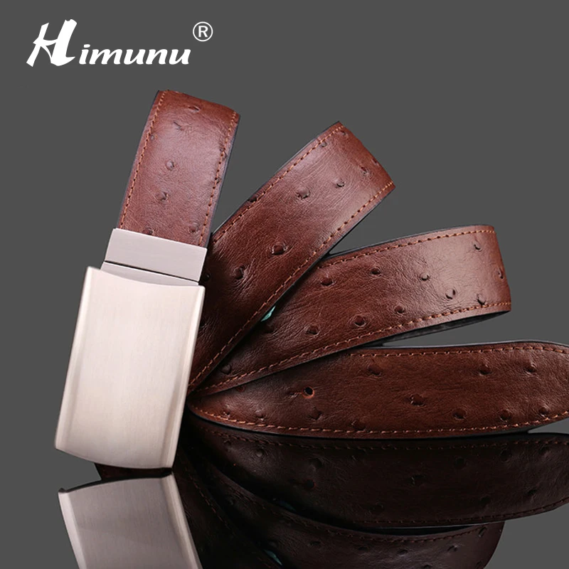 Известный дизайнерский ремень Роскошный мужской из натуральной страусиной кожи