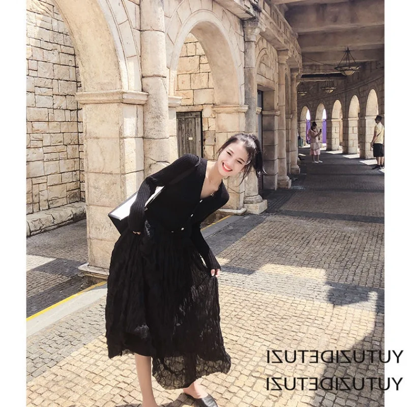 Женская летняя плиссированная юбка с высокой талией белого цвета длина