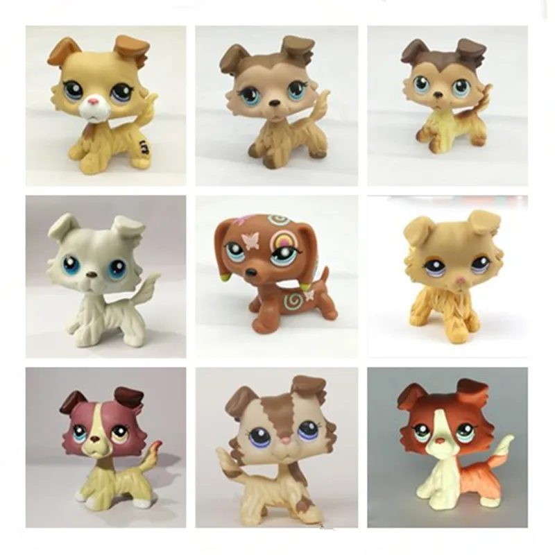 Игрушки для домашних животных LPS кошка с короткой шерстью розовый черный Табби