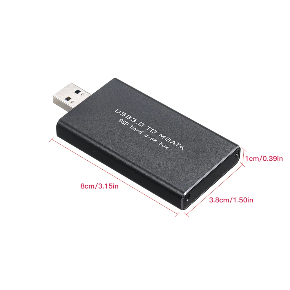 Портативный внешний жесткий диск USB драйвер 2000 для MSATA SSD корпус совместимый с MAC