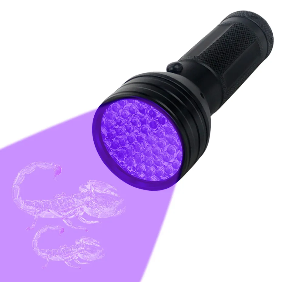 Ultraviolet Led Flashlight Blacklight 51LEDs Waterproof Ultra Violet Invisible Ink Marker Detection Torch Light UV Lamp | Лампы и