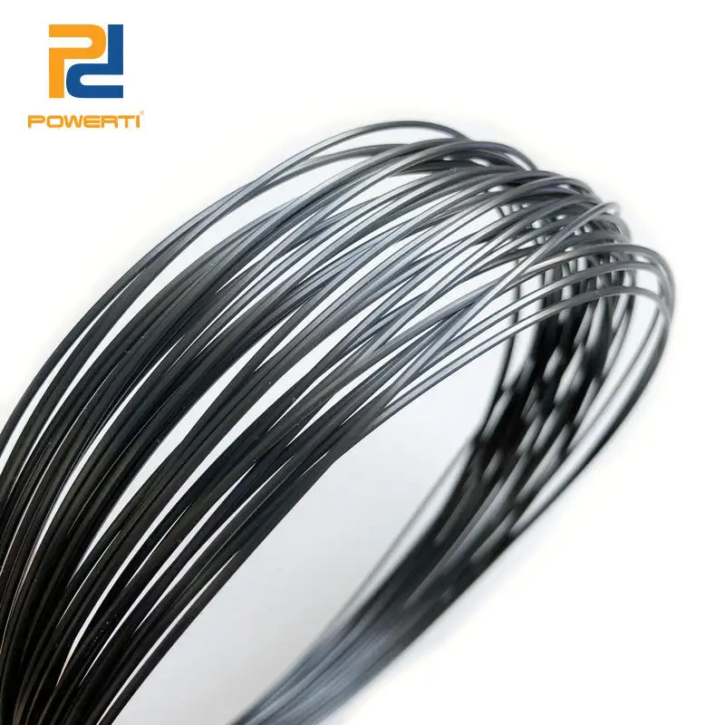 

POWERTI 6 pcs/lot Polyester Hexagonal Tennis Racket String 1.25mm Top-Spin Print Sport Tennis String 12m