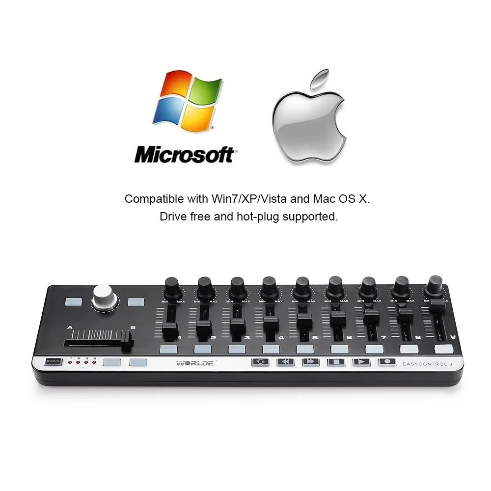 Worlde портативный мини USB MIDI Музыкальный контроллер|controller control|controller musiccontroller midi |