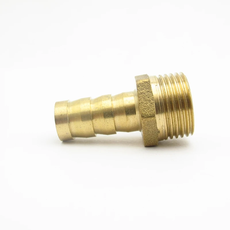 10 мм шлангов x 3/8 &quotBSP Мужская резьба латунная колючая труба фитинг ниппель муфта